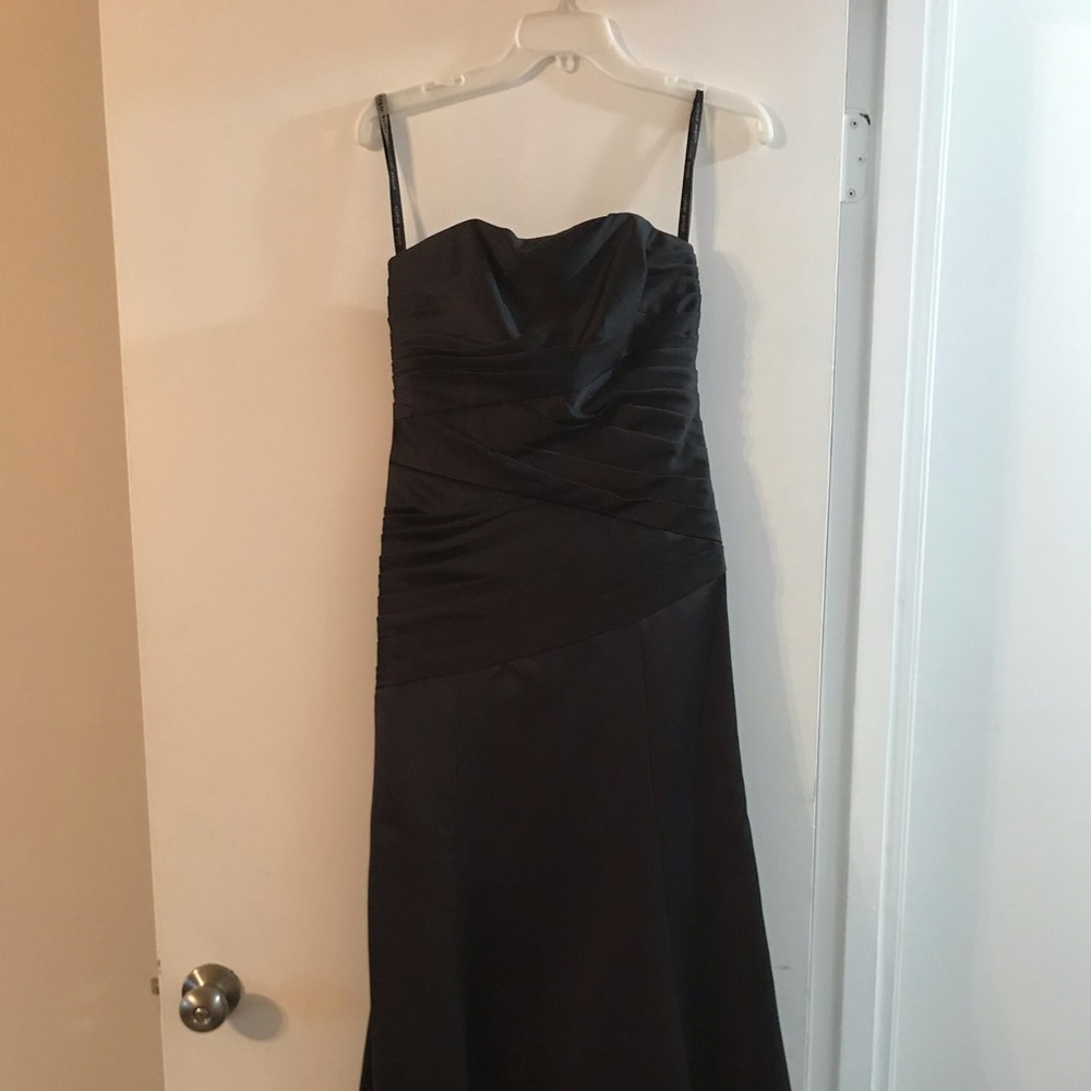 Alfred Angelo black prom bridesmaid dress
